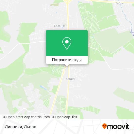 Карта Липники