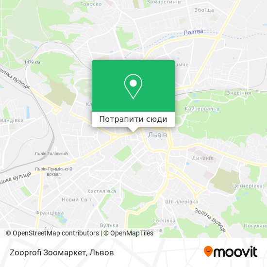 Карта Zooprofi Зоомаркет