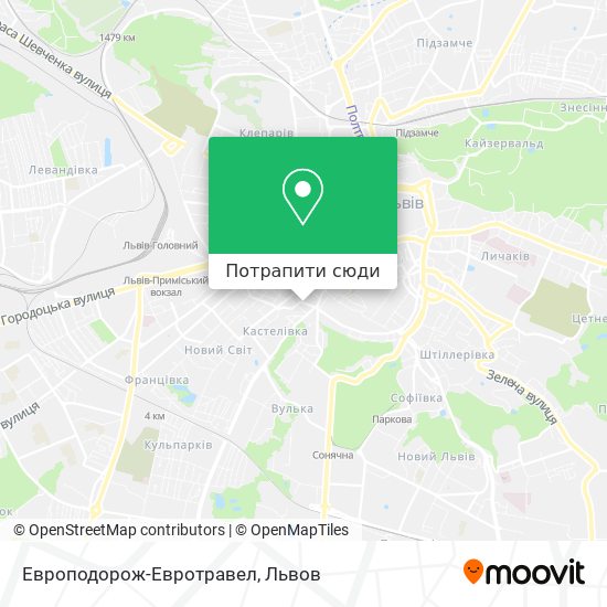 Карта Европодорож-Евротравел