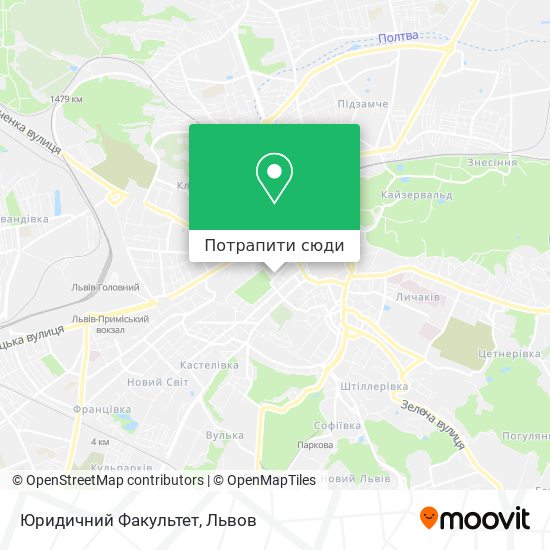 Карта Юридичний Факультет