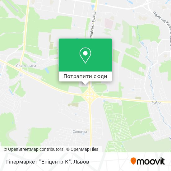 Карта Гіпермаркет ""Епіцентр-К""