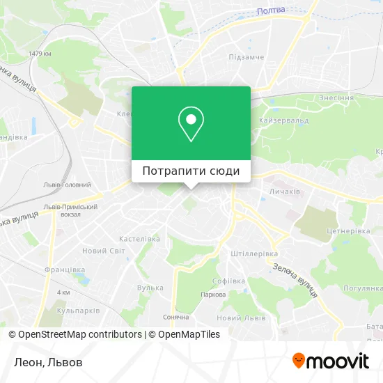 Карта Леон
