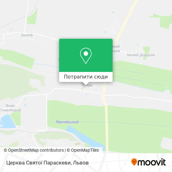 Карта Церква Святої Параскеви