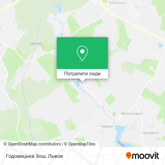 Карта Годовицька Зош