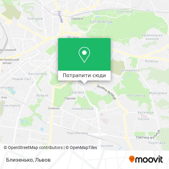 Карта Близенько