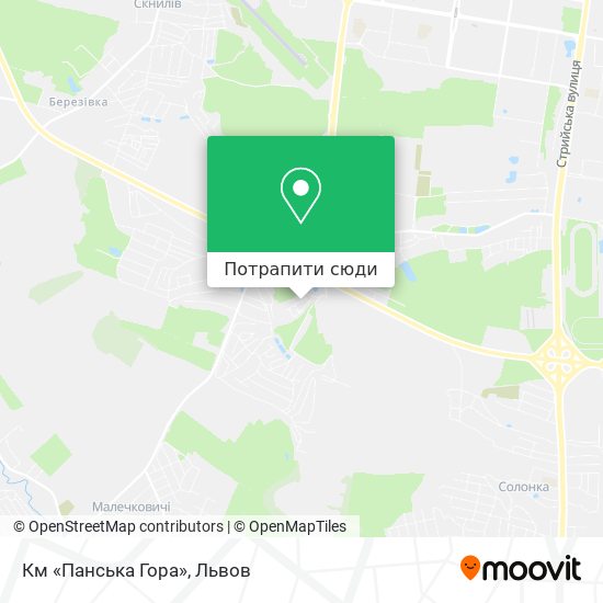Карта Км «Панська Гора»