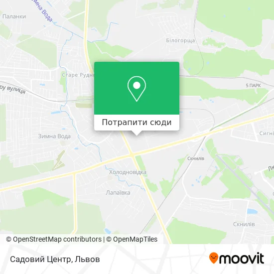 Карта Садовий Центр