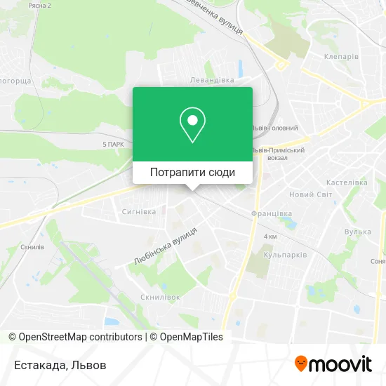 Карта Естакада
