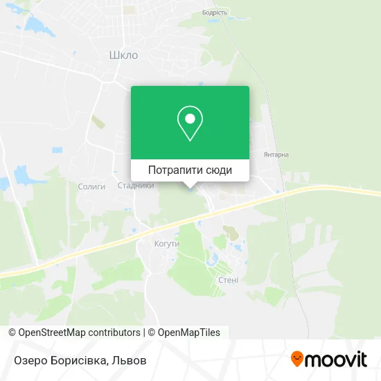 Карта Озеро Борисівка
