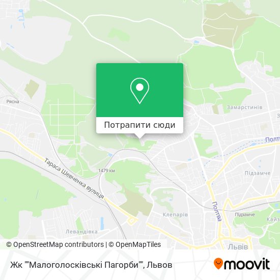Карта Жк ""Малоголосківські Пагорби""