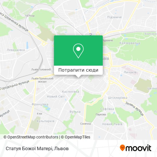 Карта Статуя Божої Матері