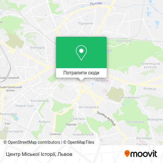Карта Центр Міської Історії
