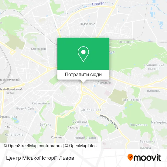 Карта Центр Міської Історії