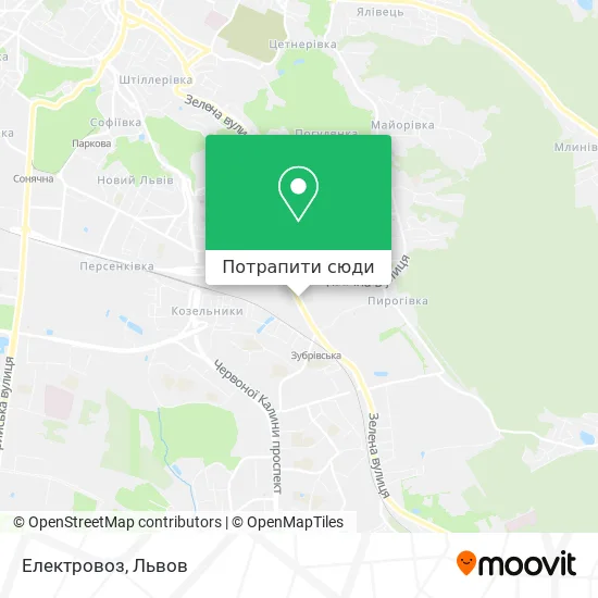 Карта Електровоз