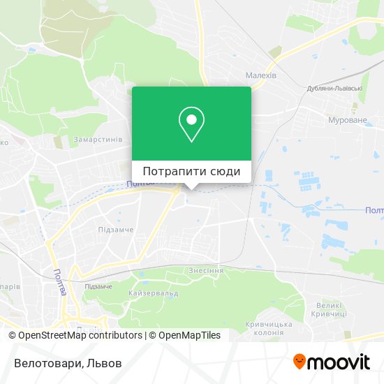 Карта Велотовари