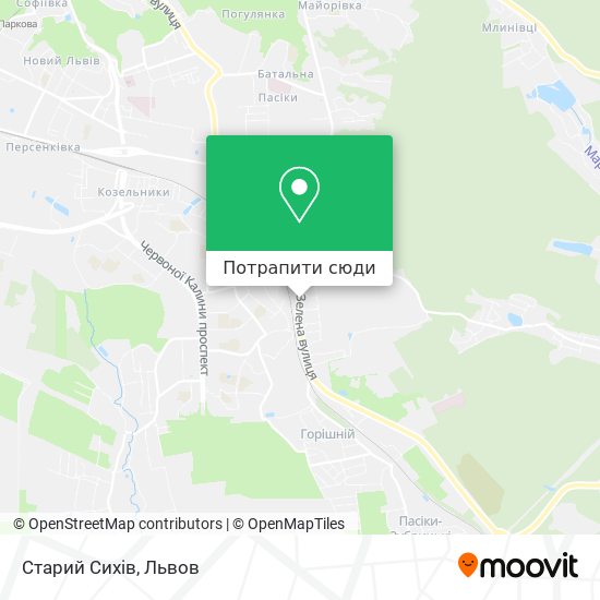 Карта Старий Сихів