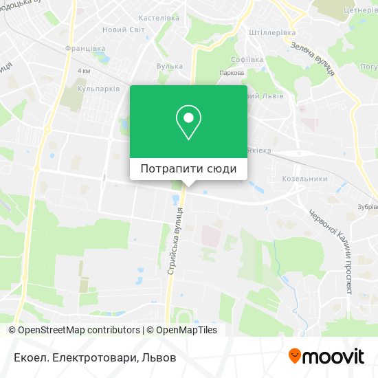 Карта Екоел. Електротовари