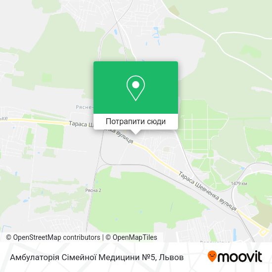 Карта Амбулаторія Сімейної Медицини №5