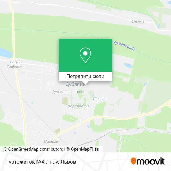 Карта Гуртожиток №4 Лнау