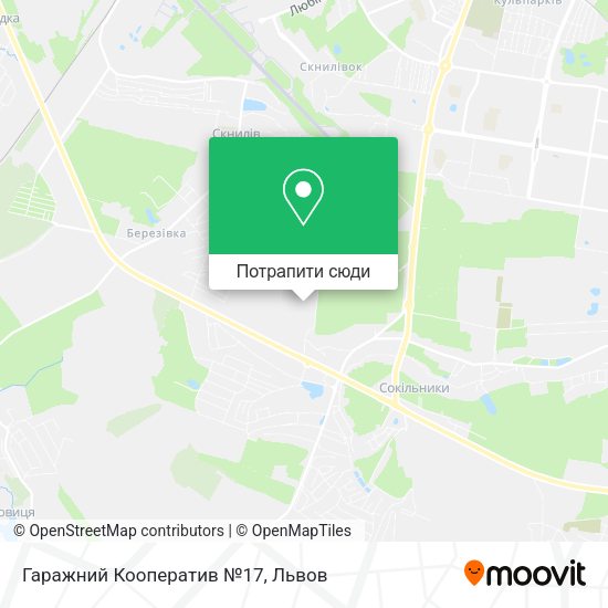Карта Гаражний Кооператив №17