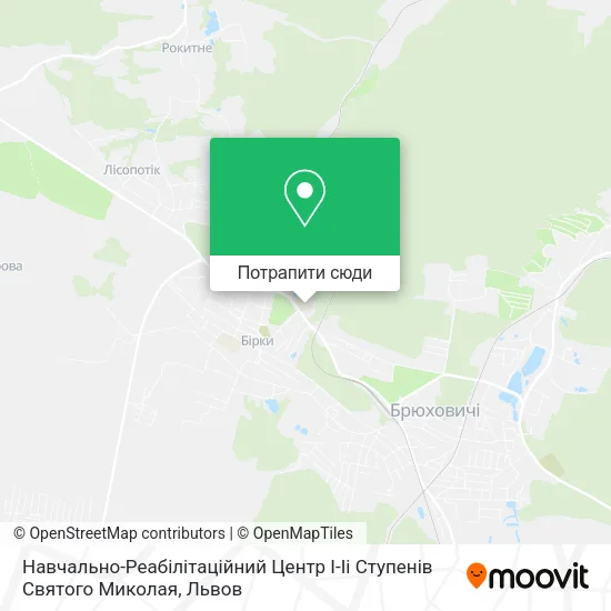Карта Навчально-Реабілітаційний Центр І-Іі Ступенів Святого Миколая