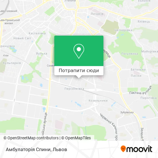 Карта Амбулаторія Спини