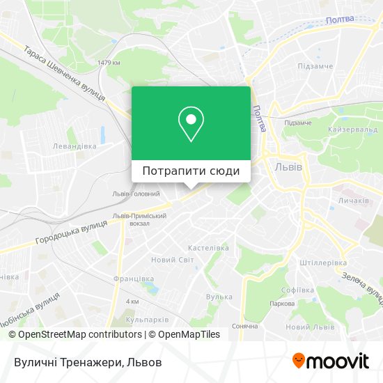 Карта Вуличні Тренажери