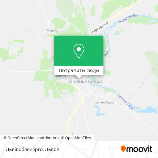 Карта Львівобленерго