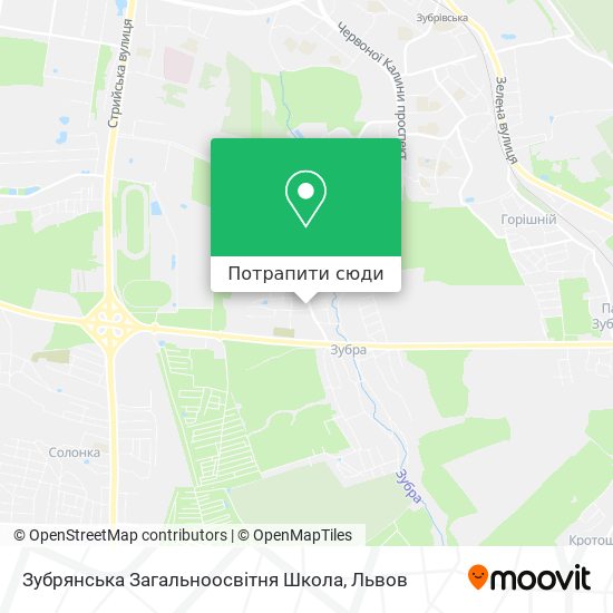 Карта Зубрянська Загальноосвітня Школа