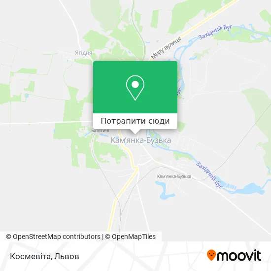 Карта Космевіта