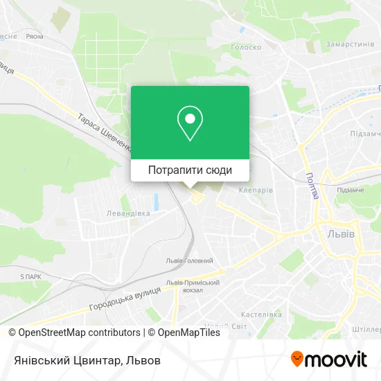 Карта Янівський Цвинтар