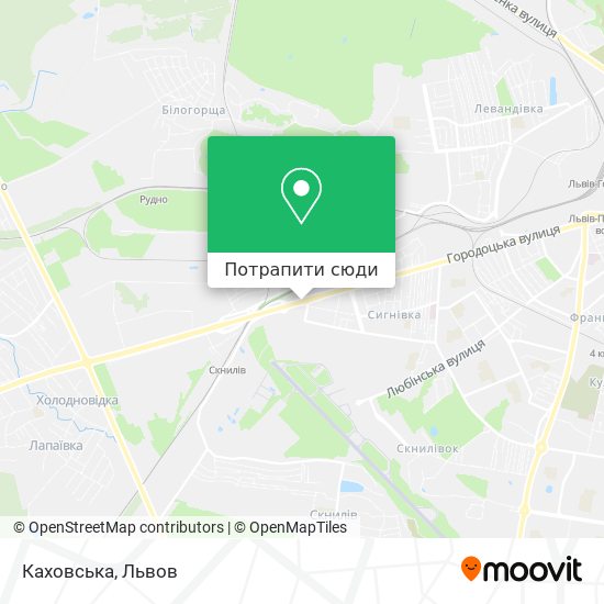 Карта Каховська