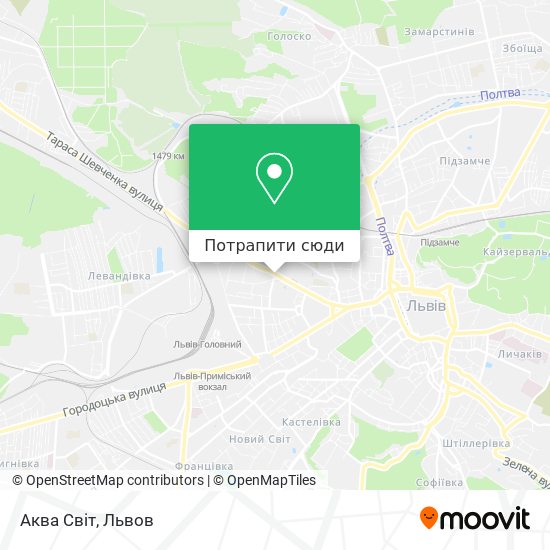 Карта Аква Світ