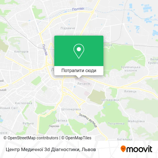 Карта Центр Медичної 3d Діагностики