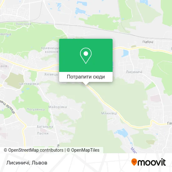 Карта Лисиничі