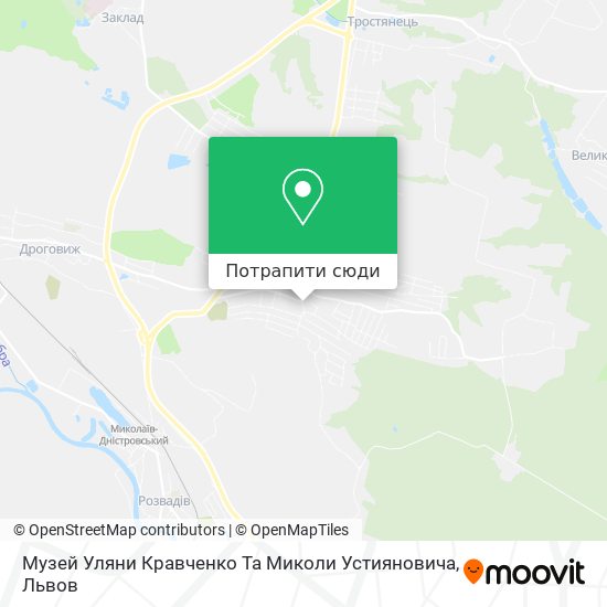 Карта Музей Уляни Кравченко Та Миколи Устияновича