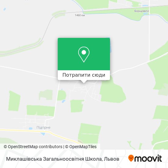 Карта Миклашівська Загальноосвітня Школа