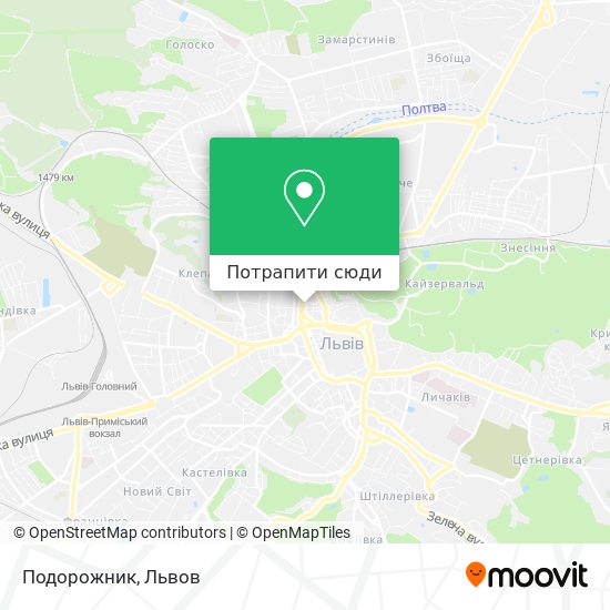 Карта Подорожник