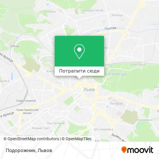 Карта Подорожник