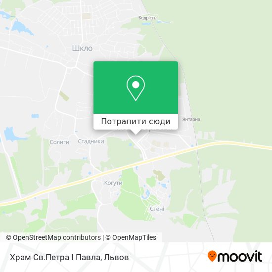 Карта Храм Св.Петра І Павла
