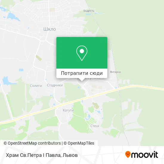 Карта Храм Св.Петра І Павла