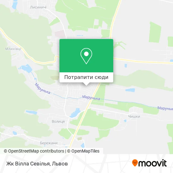 Карта Жк Вілла Севілья
