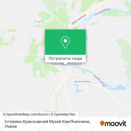Карта Історико-Краєзнавчий Музей Кам‘Янеччини