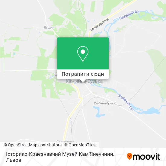 Карта Історико-Краєзнавчий Музей Кам‘Янеччини