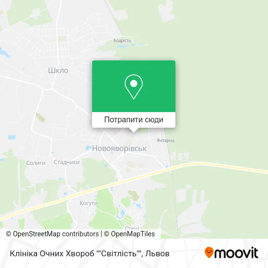 Карта Клініка Очних Хвороб ""Світлість""