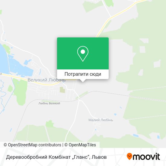 Карта Деревообробний Комбінат „Гланс“