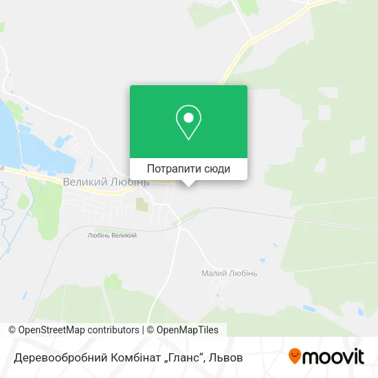 Карта Деревообробний Комбінат „Гланс“