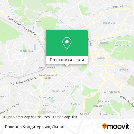 Карта Родинна Кондитерська