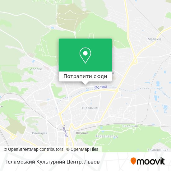 Карта Ісламський Культурний Центр