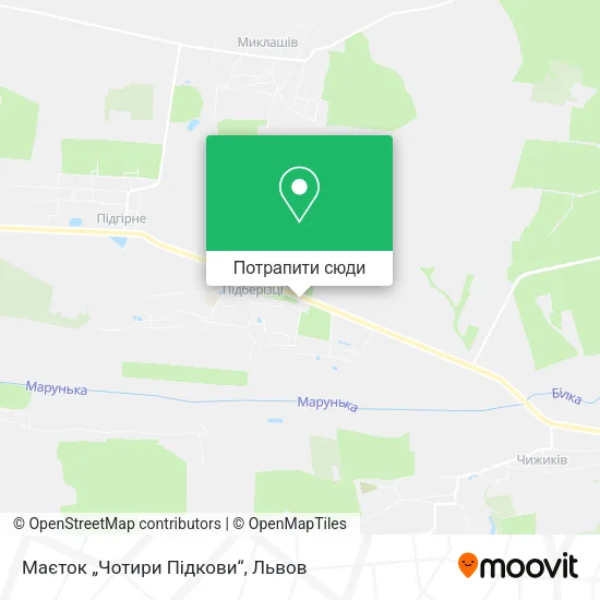 Карта Маєток „Чотири Підкови“